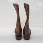 Roper Men's Size 9 1/2 Striped Brown Leather Western Riding Boots image number 8