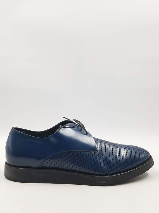 Authentic Giorgio Armani Blue Perforated Derby M 12 image number 1