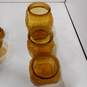 9 Piece Bundle of Assorted Amber Glass Dishes image number 6