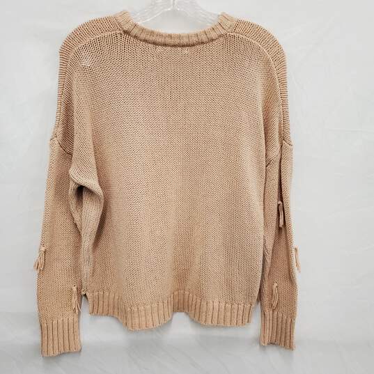 Madewell WM's Blush Tassel Pullover Sweater Size SM image number 2