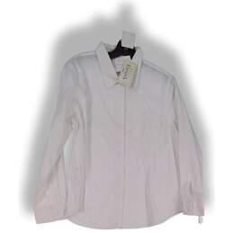 Basic Editions Casual Button Up Shirt Women's Size L