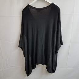 Eileen Fisher oversized v neck dolman sleeve sweater M alternative image