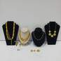 Assorted Yellow Tone Jewelry Collection Lot of 8 image number 1