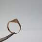 10k Gold Elongated Cut Out Chiseled Sz 7.5 Ring 1.5g image number 2