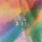 Women's Rainbow Adidas Cropped Compression Leggings, Sz. S image number 3