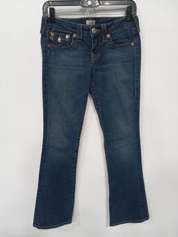 Women's True Religion Blue Denim Jeans Sz 27"