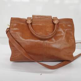 Badgley Mischka Camel Brown Leather Shoulder Handbag alternative image