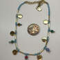 Designer Lucky Brand Gold-Tone Adjustable Round Charm Necklace image number 3