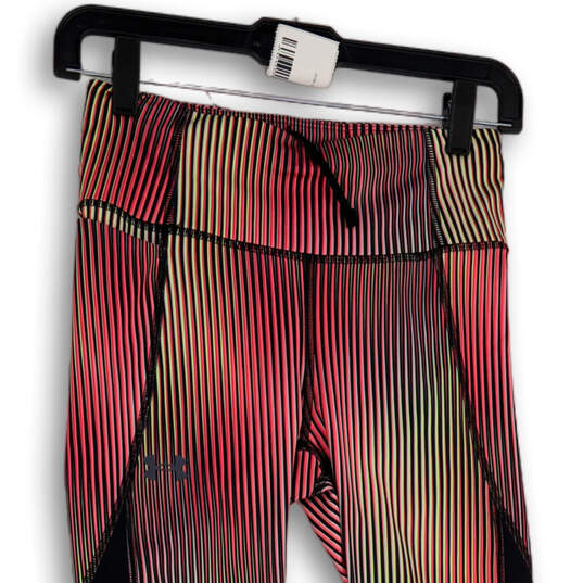 Womens Multicolor Striped High Waist Pull-On Fly Fast Ankle Leggings Size S image number 3