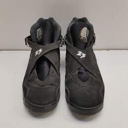 Air Jordan 8 Retro Chrome (2015) (GS) Athletic Shoes Black Silver 305368-003 Size 7Y Women Size 8.5