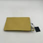 NWT Womens Yellow Pebble Leather Inner Pocket Zip Wristlet Wallet image number 2