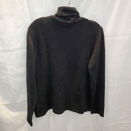Chiara Marconi Wool Made in Italy Black Turtleneck Sweater Size XL alternative image