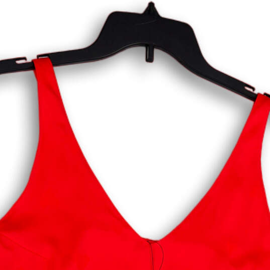 NWT Womens Red Sleeveless Wide Strap V-Neck Pullover Camisole Top Size M image number 3