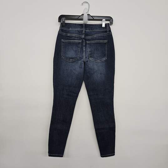 Distressed Dark Denim Skinny Jeans image number 2