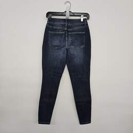 Distressed Dark Denim Skinny Jeans alternative image