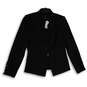 NWT Womens Black Notch Lapel Long Sleeve One Button Blazer Size 10 image number 1