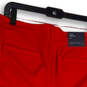 NWT Womens Red Hollywood Flat Front Pockets Regular Fit Chino Shorts Sz 14W image number 4