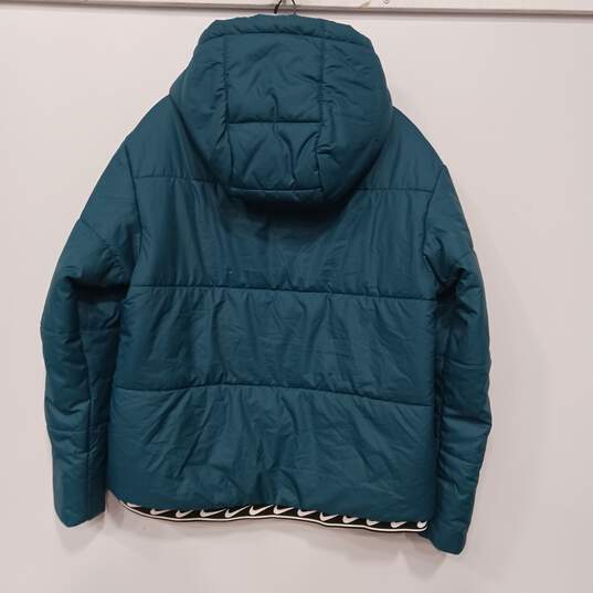 Women’s Nike Hooded Puffer Jacket Sz L image number 2