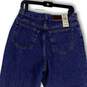 NWT Womens Blue Denim Medium Wash Stretch Pockets Tapered Jeans Size 14MT image number 4