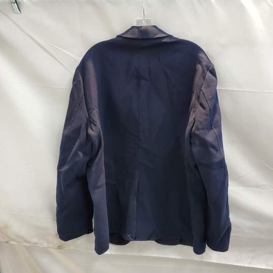 Massimo Dutti Navy Soft Jacket NWT Size 46 image number 3