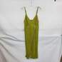Lulus Lime Green Gauze Sleeveless Midi Wrap Dress WM Size L NWT image number 1