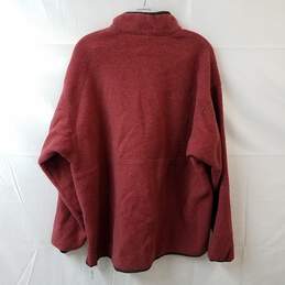 Patagonia Red Zip Neck Fleece Jacket alternative image