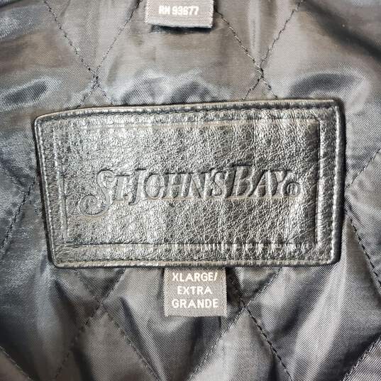 St. John's Bay Men Leather Jacket XL image number 2