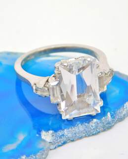 10k White Gold Spinel 5 Stone Engagement Ring 3.6g alternative image