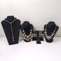 Gold Tone Costume Jewelry Bundle image number 1