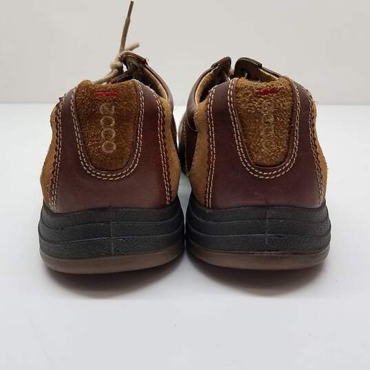 ECCO Men's Yak Leather Brown Suede Leather Casual Lace-Up Shoes Size 12.5 image number 4