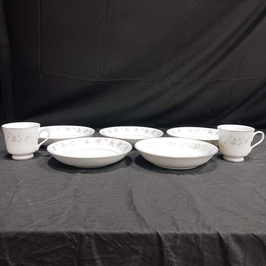 7pc. Carlion Fine China Corsage Cup & Plate Set image number 1
