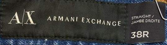 Armani Exchange Blue Straight Cut Jeans - Size 38R image number 4