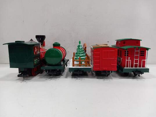 North Pole Christmas Train Express Set In Box image number 8