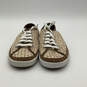 Womens Edith A1244 Brown Beige Lace Up Low Top Sneaker Shoes Size 5.5M image number 1