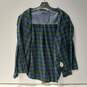 Men's Blue & Green Woolrich Long Sleeve Size XL image number 1