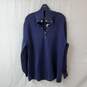 Soft Surroundings Meria Sweater Tunic Navy Blue Size XL image number 1