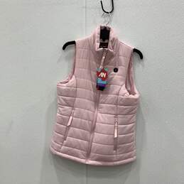 NWT Antarctica Gear Womens Pink Full Zip Beat The Cold Weather Quilted Vest Sz S