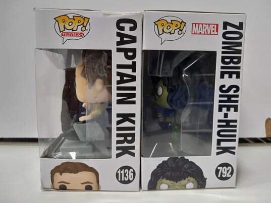 Funko Pop! Captain Kirk & She-Hulk Bundle IOB image number 4