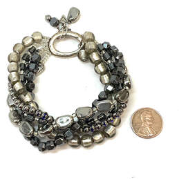 IOB Designer Silpada 925 Sterling Silver Multi Strand Beaded Bracelet alternative image
