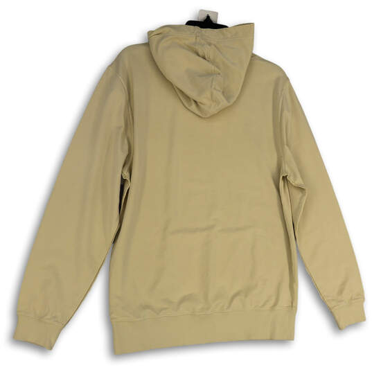 NWT Mens Tan Long Sleeve Kangaroo Pocket Pullover Hoodie Size Medium image number 2