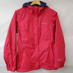 Columbia Waterproof Red Hooded Jacket Women's M
