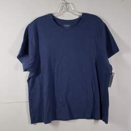 Womens Regular Fit Crew Neck Short Sleeve Pullover T-Shirt Size 2X
