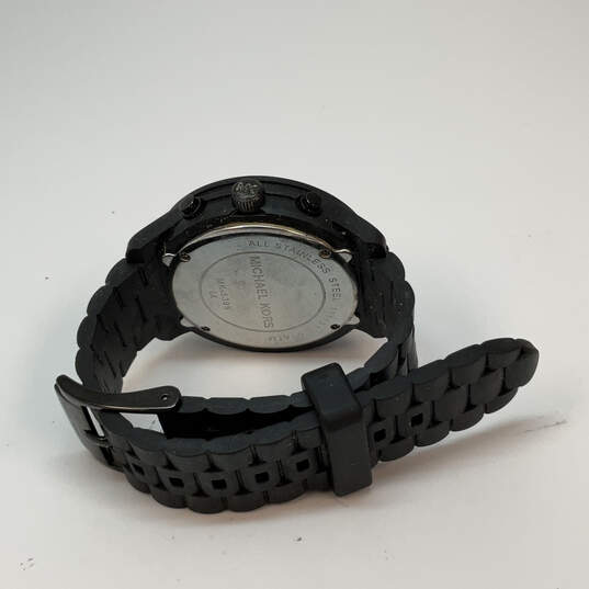 Designer Michael Kors Glitz MK-5395 Black Chronograph Analog Wristwatch image number 4