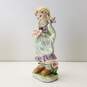 Porcelain Young Girl with Flowers Figurine image number 3