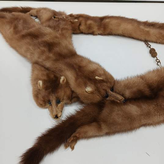 Bundle of 5 Whole Body Mink Fur Stole/Wrap image number 4