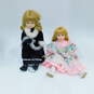 Lot of 2 Porcelain Collector Dolls image number 1