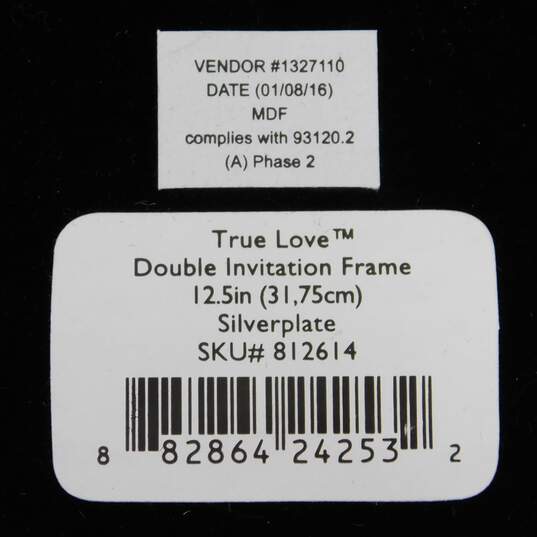 Lenox Brand True Love Silverplate Double Invitation Frame w/ Original Box image number 7