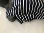 Women's NWT Navy/White Stripes SZ S Short Sleeve Top image number 2