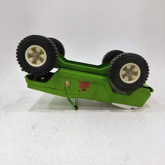 VTG 1970s Tonka Stump Jumper Jeep Green Pressed Steel Toy No Top image number 5
