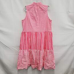 NWT J. Crew WM's Mix Pink Stripe Tiered Dress Size M alternative image